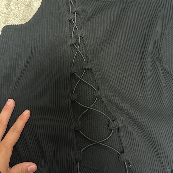 Princess Polly Black going out top size 8 - Picture 4 of 5